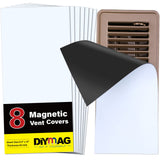 DIYMAG 8Pack Strong Magnetic Vent Covers, DecorativeVents Cover for Floor Standard Air Registers 5.5" x 12" for Floors Wall and Ceiling Register Homes and RV HVAC
