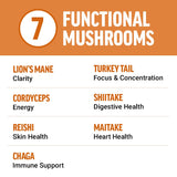 Force Factor Modern Mushrooms Soft Chews, Mushroom Supplement with Lions Mane, Turkey Tail, & Cordyceps to Support Energy, Focus, Immunity, & Digestion, Cinnamon Roll, 60 Soft Chews