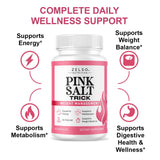 (3 Pack) Pink Salt Weight Trick Capsules - New Pink Salt Trick for Weight, Energy & Metabolism Support Supplement, New Advanced Formula, 180 Capsules for 3 Months