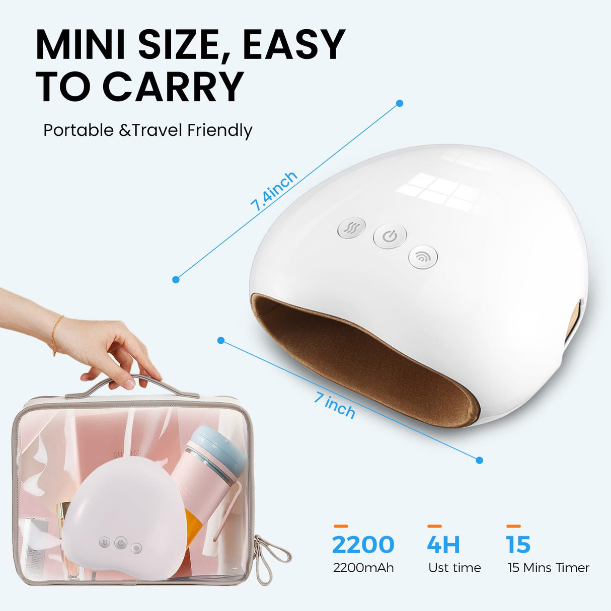 NOWWISH Hand Massager with Heat and Compression for Arthritis and Carpal Tunnel Relief, Fathers Day Dad Gifts from Daughter, Birthday Gifts for Women Men - White