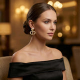 Merlinae 18K Gold Plated Copper Pearl Earrings Non-Allergenic Birthday Gift Baroque Exquisite Jewelry Shining And lustrous Earrings For Women