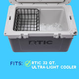 32 Qt. Cooler Basket for RTIC 32 Qt Ultra-Light Coolers - Compatible with Dividers, Inserts, Straps, Locks, and Other RTIC Cooler Accessories