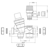 Inlet Control Multibloc Valve Group for Cylinder - 3 Bar Pressure Reducing Valve with 6 Bar Pressure Relief