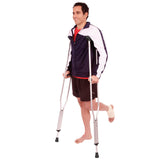 Carex Folding Aluminum Under Arm Crutches - Lightweight Crutches for Adults 4'11" to 6'1", Adult Crutches, 2 Crutches Included, Universal Crutches for Walking
