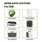 JASENG 10x10x1 Furnace Air Filters 4 Pack, MERV 8 MPR 600 & FPR 5 Filtering, HVAC Air Filter Replacement (exact dimensions: 9 3/4"x9 3/4"x3/4")