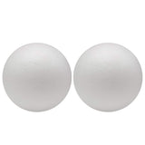Crafjie 8 inch 2pcs Giant Foam Balls, Smooth Large White Foam Balls, Solid Craft Balls for Christmas DIY Ornaments and School Projects and Modeling Projects, for Arts and Crafts.