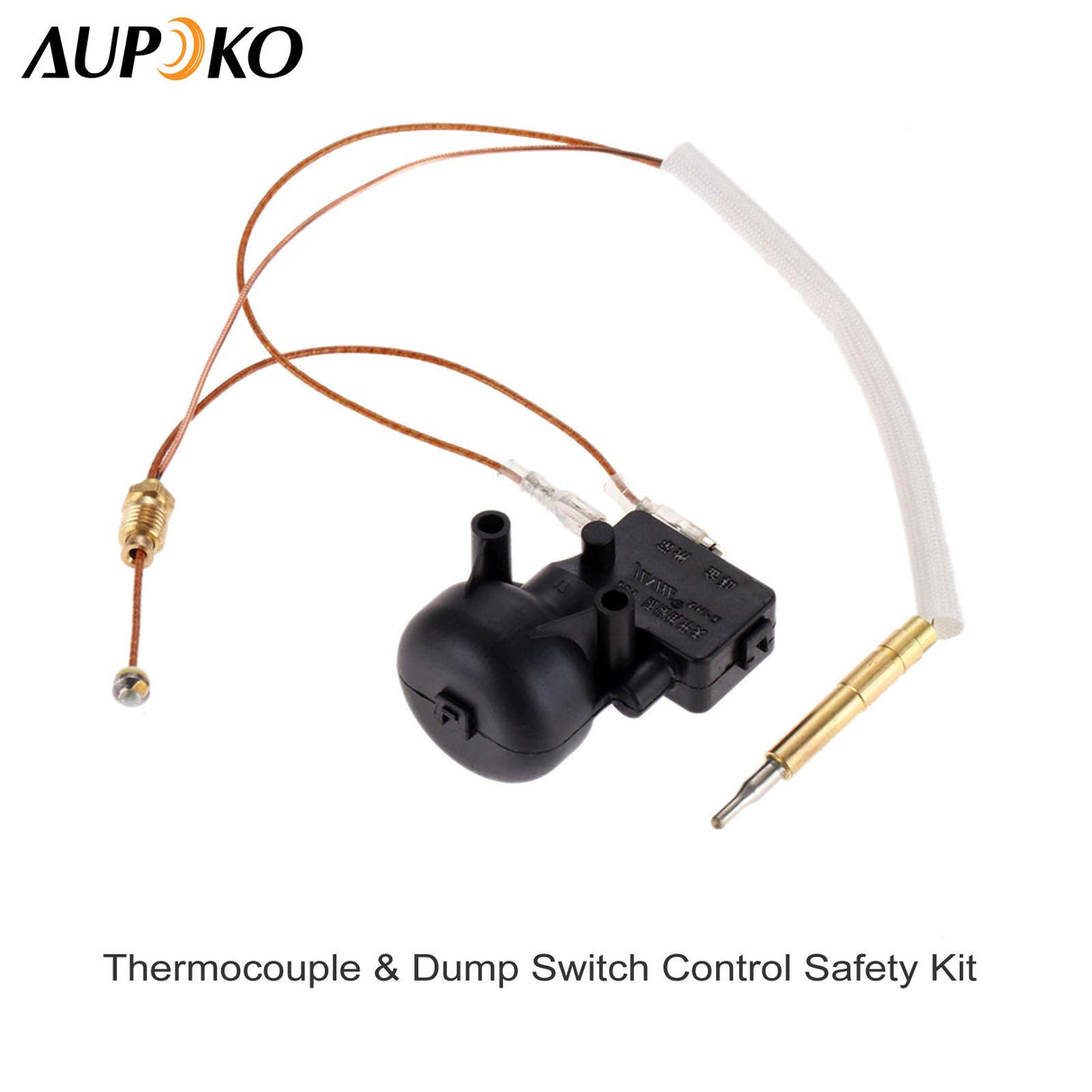Aupoko Gas Patio Heater Parts Thermocouple and Anti Tilt Switch, Gas Patio Heater Safety Kit, Fits for Patio and Room Heater Garden Outdoor Heater Accessories