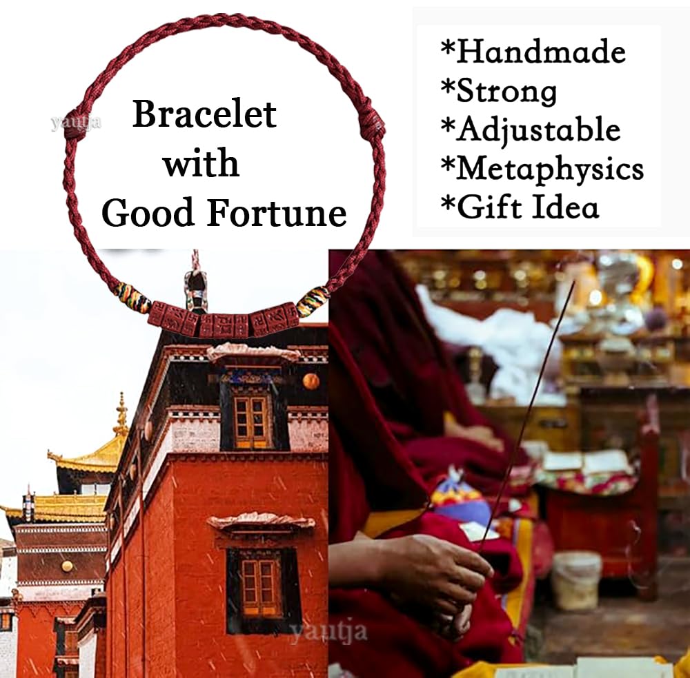 Yautja Tibetan Buddhist Red Buddha Spiritual Protection Red String Bracelet