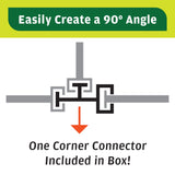 Master Mark Dig-Free Poundable Pound-In Landscape Edging, Garden Edging Border, Decorative Scallop Plastic Lawn Edging, 20 ft Coverage