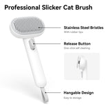 Aumuca Cat Brush for Shedding, Cat Brushes for Indoor Cats, Cat Brush for Long or Short Haired Cats, Cat Grooming Brush Cat Comb for Kitten Rabbit Massage Removes Loose Fur