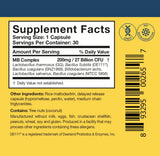 Researched Nutritionals Probiotics for Digestive Health - Multi-Biome - Live & Spore Based Probiotics for Gut Health & Immune Support + Healthy Histamine & Cytokine Activity (30 Capsules)