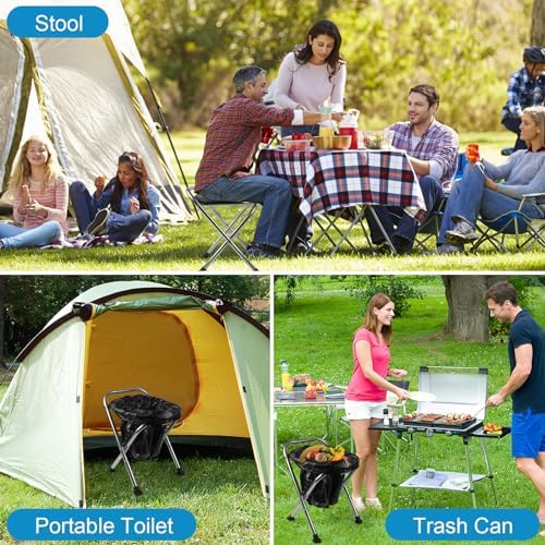 Portable Toilet for Camping, Portable Toilet Seat, Portable Toilet Travel, Stainless Steel Portable Toilet, Foldable Portable Toilet for Camping/Car
