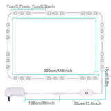 Led Vanity Mirror Lights, Hollywood Style Vanity Make Up Light, 10ft Ultra Bright White LED, Dimmable Touch Control Lights Strip, for Makeup Vanity Table & Bathroom Mirror, Mirror Not Included