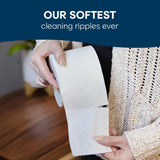 Cottonelle Ultra Comfort Toilet Paper with Cushiony CleaningRipples Texture, 32 Family Mega Rolls = 144 Regular Rolls (8 Packs of 4)