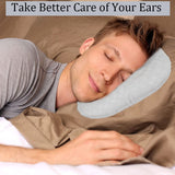 Wuronsa Ear Piercing Pillow for Side Sleepers, Pillow with an Ear Hole for CNH and Ear Pain Ear Inflammation Pressure Sores, O-Shaped Side Sleeping Pillow, Ear Guard Pillow