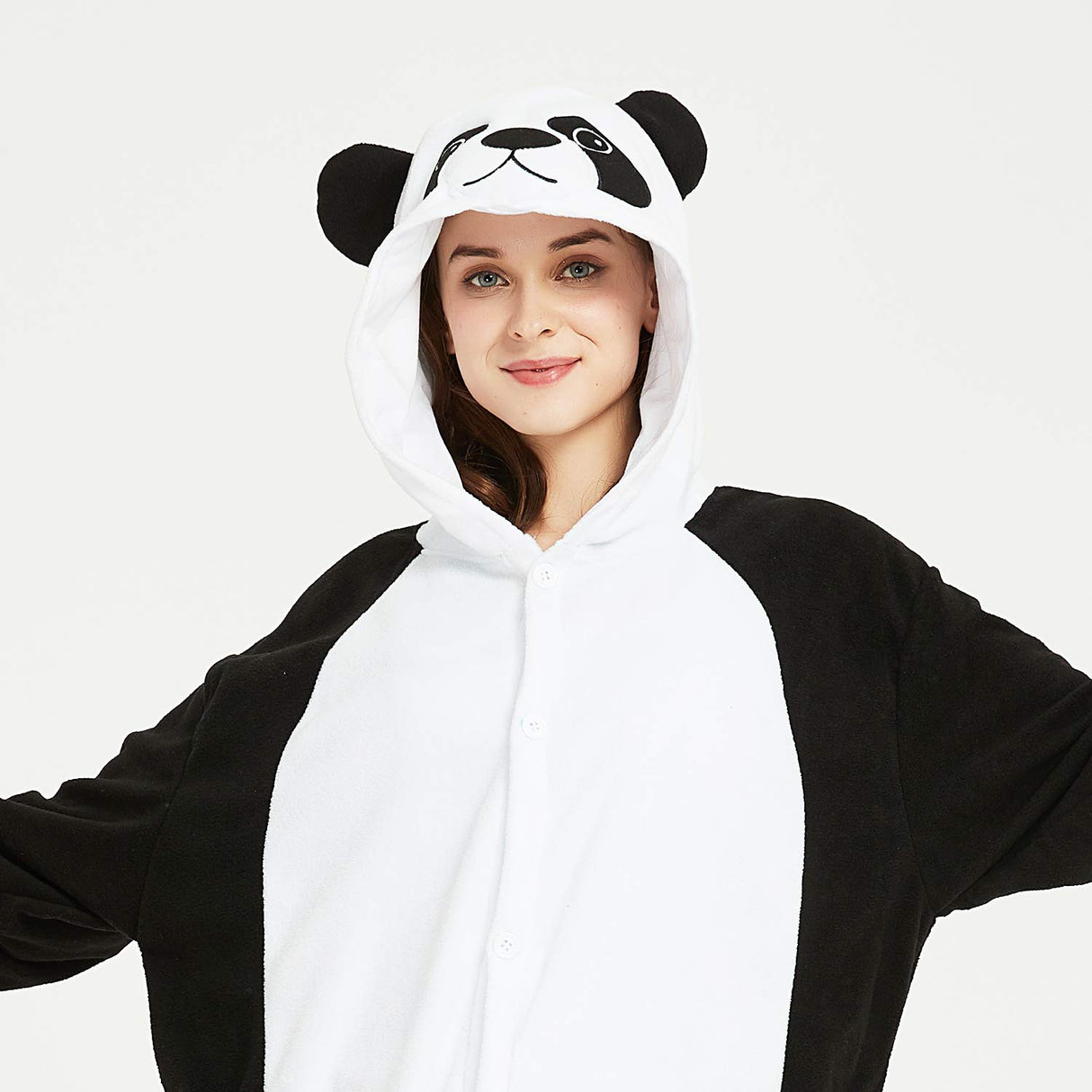 III HHONS Onesie Teen Animal Panda Pajamas Adult Funny Onesies For Halloween Christmas Party Costume Women/Men