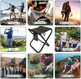 Upgraded Portable Folding Stool, 13 Inch Camping Stool for Adults Fishing Hiking Gardening and Beach with Carry Bag, Hold Up to 450lbs[Camo]