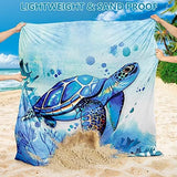 Beach Blanket Waterproof Sandproof Extra Large Beach Mat 79" X 83"/120"x108"for 1-8 Adults Quick Drying Durable Outdoor Picnic Mat for Beach Travel Camping Hiking