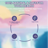 Yerba Mate Instant Powder, 3-in-1 Super Drink Clean Energy, Brain Fog Buster, Supports Energy, Focus and Gut Health, Peach Mango Flavor.