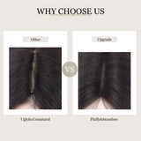 Aimeolyn Hair Toppers for Women Real Human Hair Upgrade Lace Base No Bangs Top Hair Pieces Premium Remy Toppers 12inch