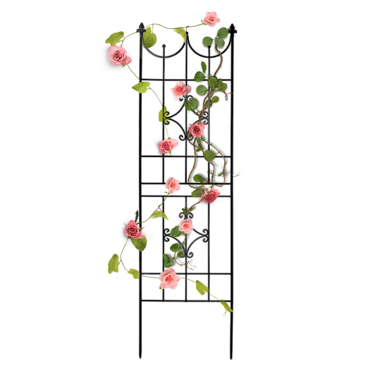 SCENDOR Garden Trellis 70” x 20” for Climbing Plants 6FT Metal Iron Wire Vine Flower Trellises for Outdoor Climbing Plants Support