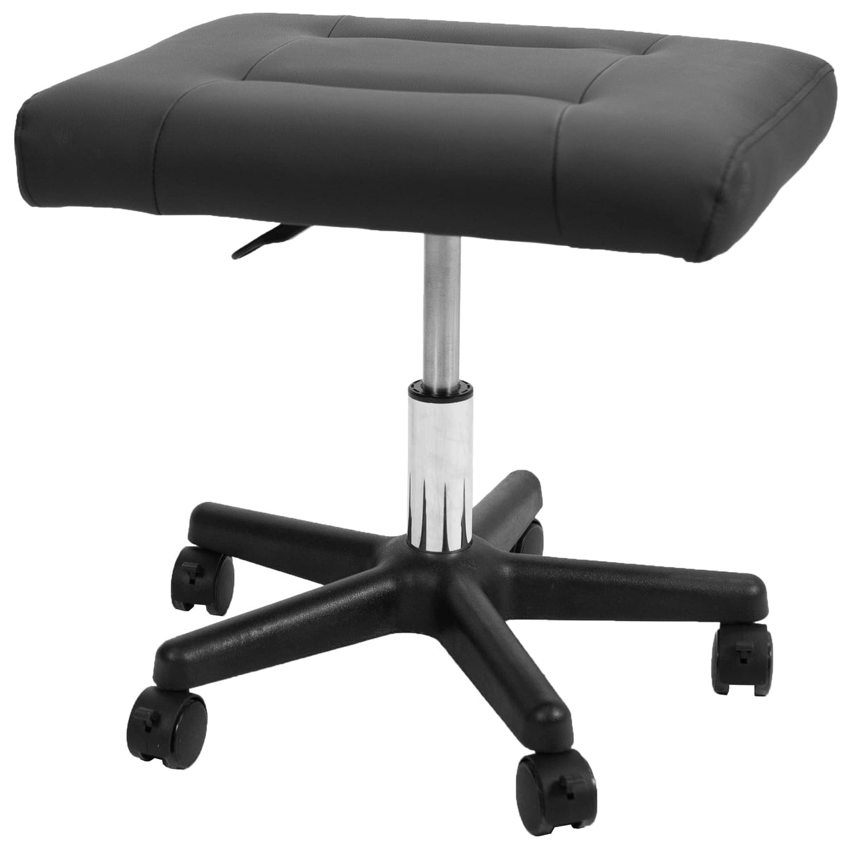 VIVO Mobile Under Desk Leg Rest Ottoman Adjustable Foot Stool for Home Office, Black, CHAIR-S04F