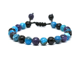 Amazing Gemstone Weight Loss Manifestation Bracelet - Humanic Black Tourmaline Apatite Lepidolite Bracelet Set for Men Women Healing Calming Anxiety Stress Relief Gifts(Adjustable)