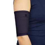 Mighty Well PICCPerfect PICC Line Cover: Soft Touch Double Layer PICC Line Arm Cover | Solid Black, Medium