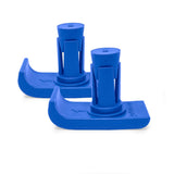 Top Glides 8" Off-Road Walker Wheel Kits with Free Flexfit Universal Ski Glides (Blue)