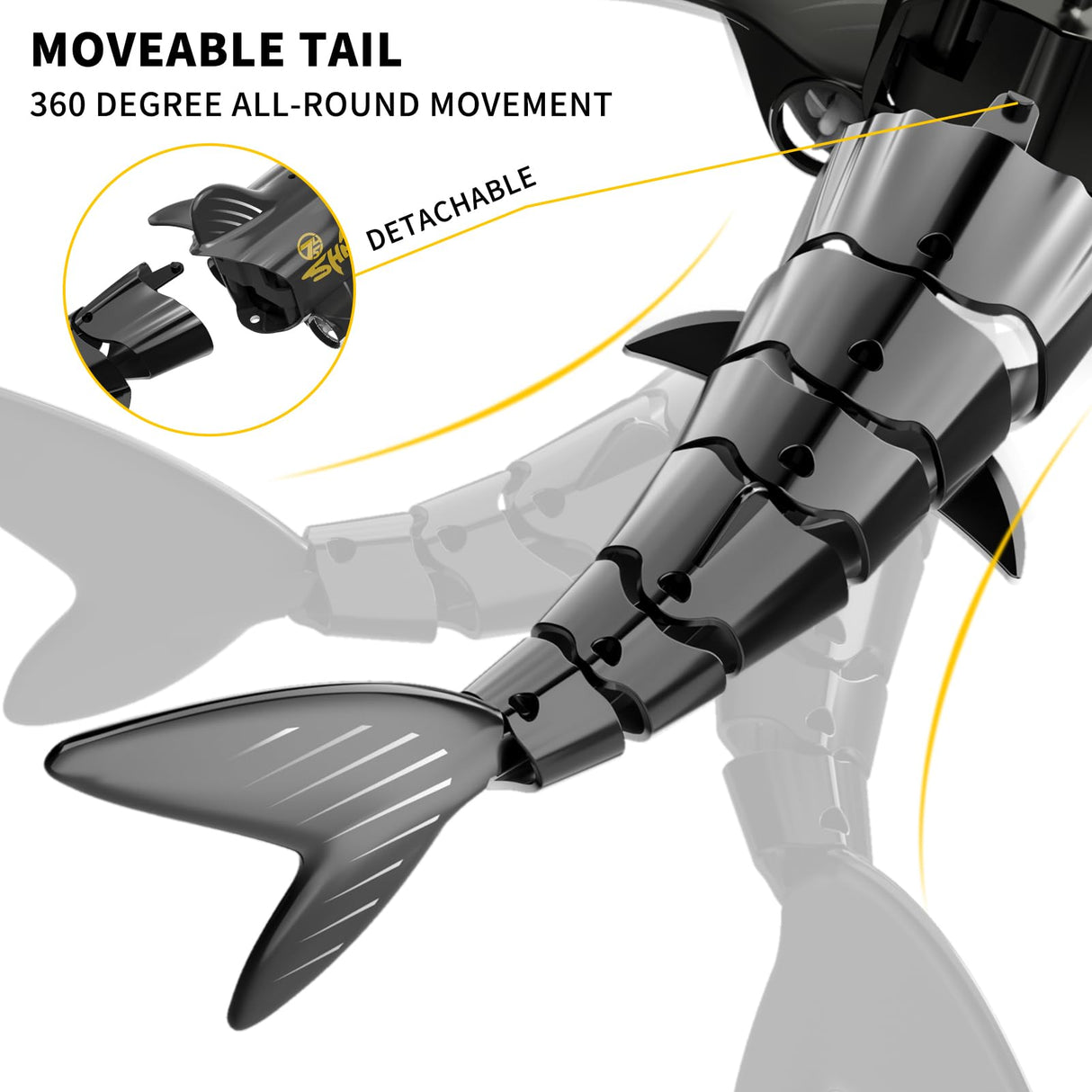 Bennol 2.4Ghz Remote Control Whale Shark Toy for Kids, 1:18 Scale High Simulation Electric RC Fish for Pool, Birthday Christmas Toys for 4-9 Year Olds Boys and Girls