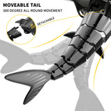 Bennol 2.4Ghz Remote Control Whale Shark Toy for Kids, 1:18 Scale High Simulation Electric RC Fish for Pool, Birthday Christmas Toys for 4-9 Year Olds Boys and Girls