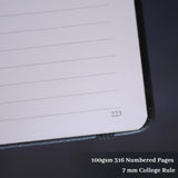 TIEFOSSI Line Journal Notebook for Women Men, 316 Pages,8.3x5.8 IN