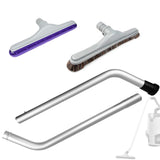 YZXQWRON Backpack Vacuum Floor Tool Set Compatible with ProTeam Vacuum & Hoover C2401, S Wand + 14" Horsehair Brush + 14" Carpet Brush, 1.5" Connection, Replacement Parts for ProTeam Backpack Vacuum