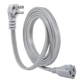 KUNCAN Appliance Power Extension Cord - 3 Prong Flat Wire SPT-3 14 AWG Heavy Duty Male to Female Extender Low Profile Grounded Cable for Major AC Unit, Air Conditioner, Refrigerator (9 Feet)