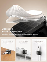 12 Pack Magnetic Cable Management Clips, Phone Electric Charging Cord Holder, Desktop Cord Organizer, Adhesive Cable Organizer Keeper for Home Kitchen Office Desk Outdoor Wall Car Bedroom Nightstand