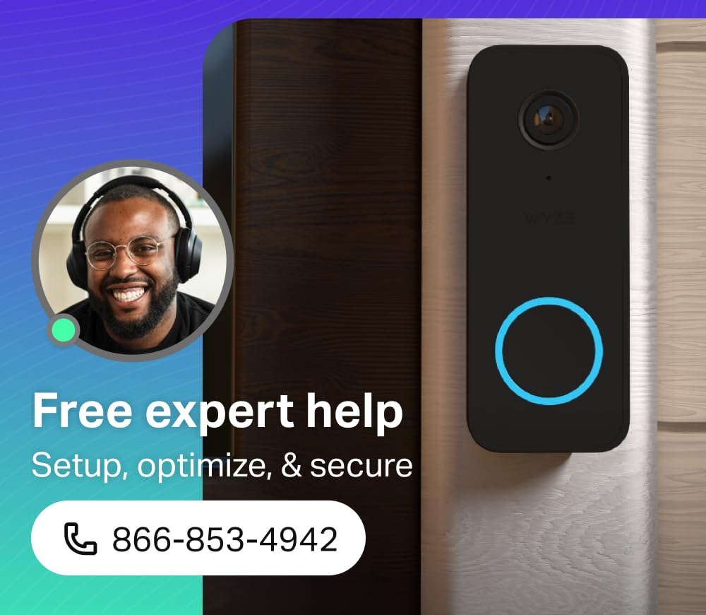WYZE Video DOORBELL V2 Security Camera - Black