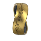 Enso Rings Lord of the Rings Collection - Comfortable DualTone Silicone Rings - The One Ring - Size 8