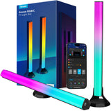 Govee RGBIC Light Bars, 15 Inches WiFi TV Backlight Suitable for 45-70 inch TVs, Smart Light Bars with Multiple Placement Options, Work with Alexa and Google Assistant, Black
