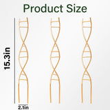 Yohsnor 3PCS DNA Plant Trellis Indoor & Outdoor,Metal Trellis for Pots
