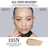 Lancôme Teint Idole Ultra Wear Buildable Full Coverage Foundation - Longwear & Waterproof - Natural Matte Finish - 135N (Fair to Light Skin with Neutral/Peachy Undertones), 1 Fl Oz