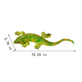 SHAODIE Garden Lizard Statue Simulation Lizard Statue Decorative Resin Animal Sculpture Outdoor Garden Yard Lawn Art Deco Gift 10.24 inch Hand Painted