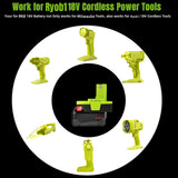 for Milwaukee to for Ryobi Battery Adapter (for M18 Battery Work for Ryobi 18V Tool)