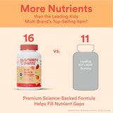 SmartyPants Kids Multivitamin Gummies: Omega 3 Fish Oil (EPA/DHA), Vitamin D3, C, Vitamin B12, B6, A, K & Zinc for Immune Support, Biotin, Gluten Free, Three Fruit Flavors, 90 Count (22 Day Supply)