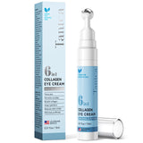 Tantea Under Eye Cream Anti-Aging | 6 in 1 Collagen Anti-Wrinkle Eye Cream - Peptides, Bakuchiol, Centella - Wrinkles | Fine Lines | Dark Circles | Puffiness | Natural Retinol Alternative, 0.68 fl.Oz