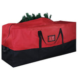 Bstge Christmas Tree Storage Bag, 7.5 ft, 600D Oxford, Red Black