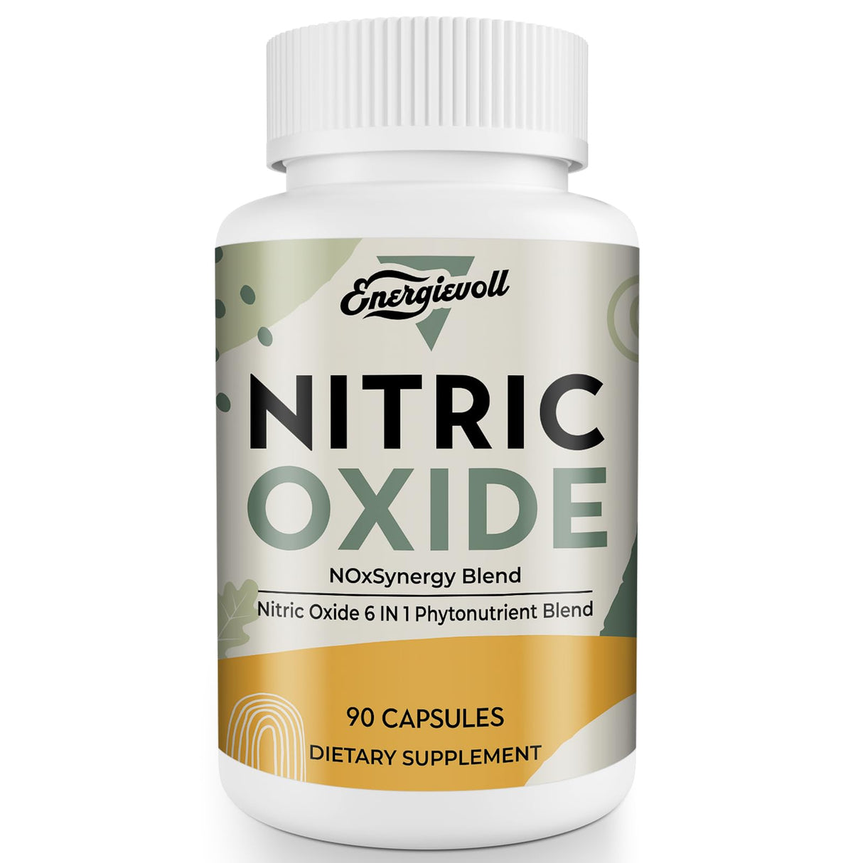 Nitric Oxide Supplement for Men - Precursor and Phytonutrient Blend for Energy, Oxygenation, and Blood Pressure (1 Pack)