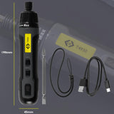 C.K Tools E-Driver, Electric High Torque Screwdriver, 3.6v USB-C Rechargeable Cordless Screw Driver with Double Sided PZ2 SL4 Bit, CK T4930