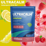 UltraCalm Super Cortisol Drink – Calm Magnesium Glycinate Powder – 30 Servings – L-theanine, Ashwagandha, Vitamin D – No Sugar – Raspberry Lemonade – Electrolytes Powder