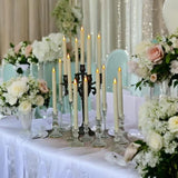 LED Flameless Taper Candles, 10.6 Inch, Set of 24, 2AA Battery Operated with Remote Control, Timer Function, Halloween, Christmas and Wedding Banquet Table Center Decoration, Ivory White (24)