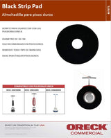 Oreck Commercial 437071 Strip Orbiter Pad, 12 in. Diameter, Most Aggressive Scrub Pad, Use with ORB550MC Oreck Commercial Orbiter Hard Floor Cleaner Machine